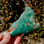 Mtorolite Chrome Chalcedony Crystal Slice