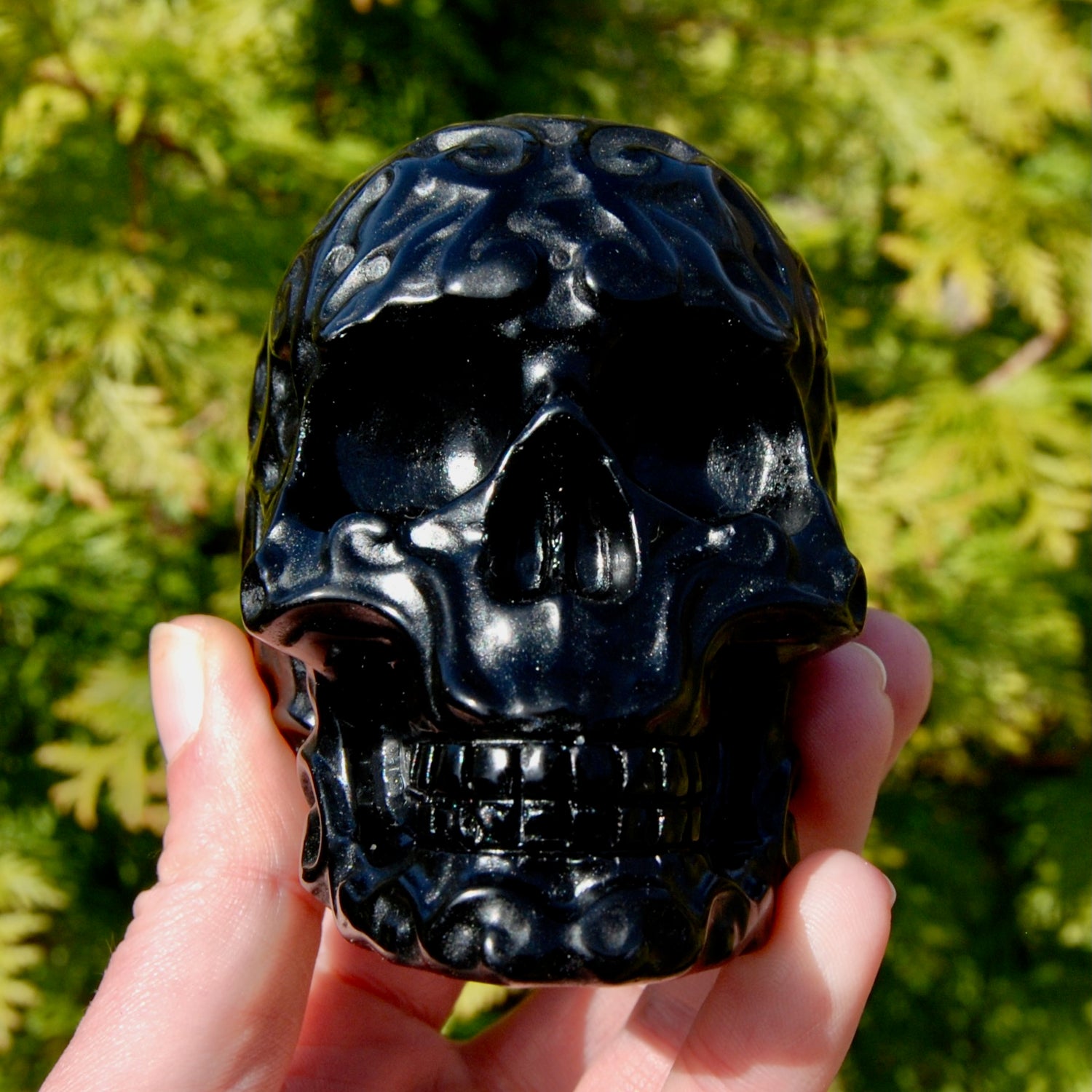 Obsidian Crystal Skull