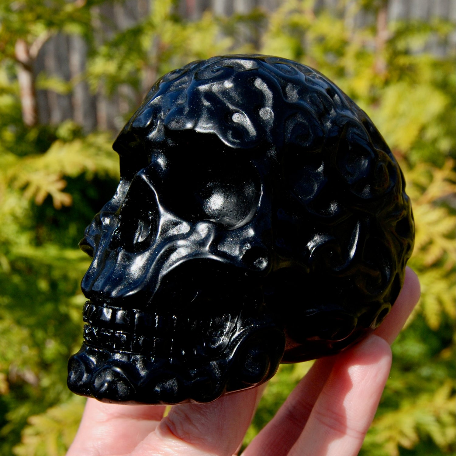 Obsidian Crystal Skull