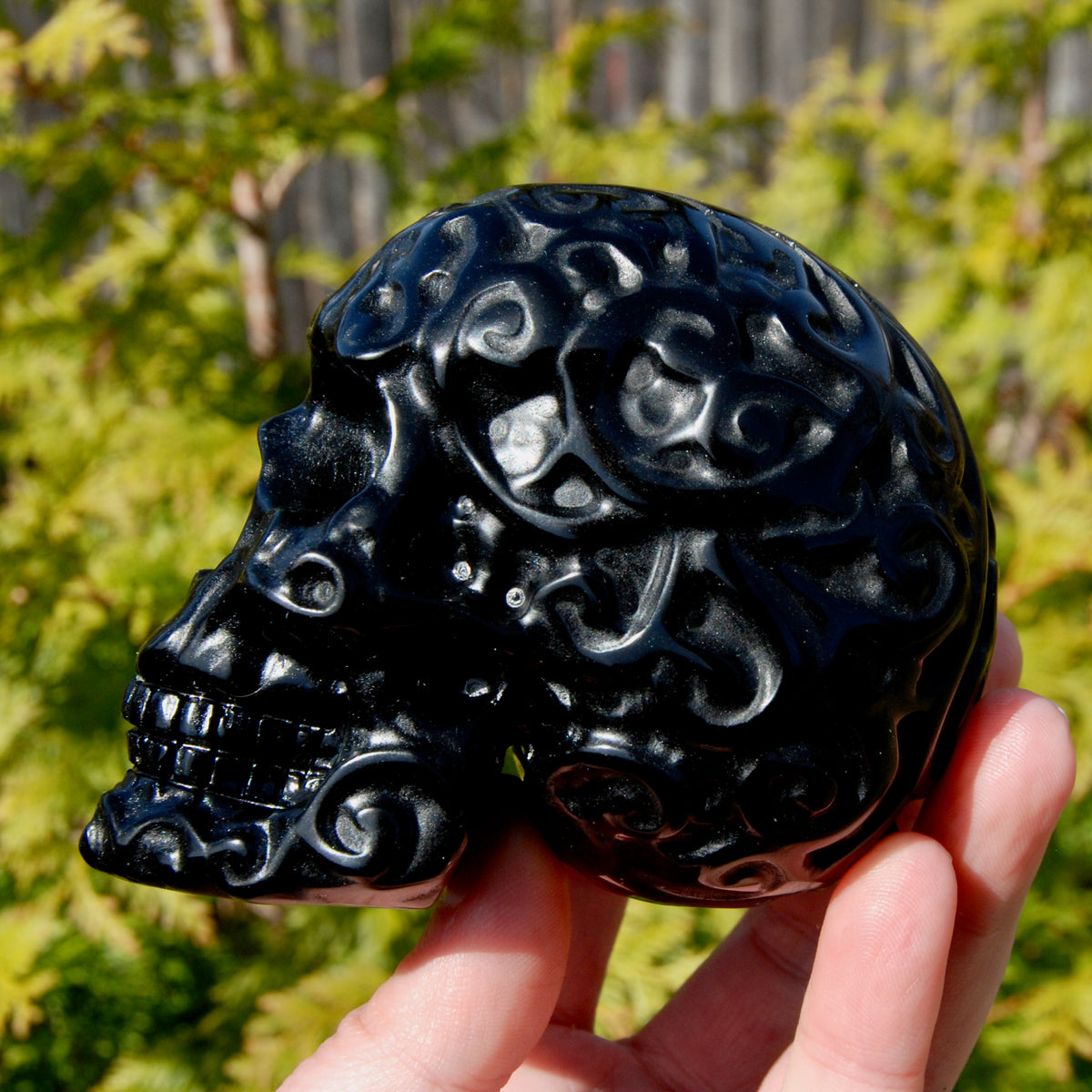 Obsidian Crystal Skull