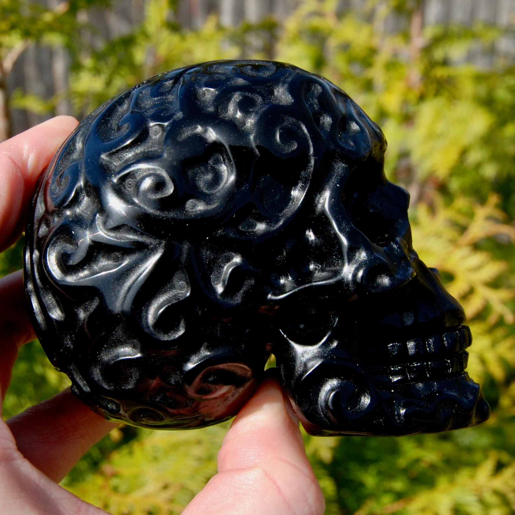 Obsidian Crystal Skull