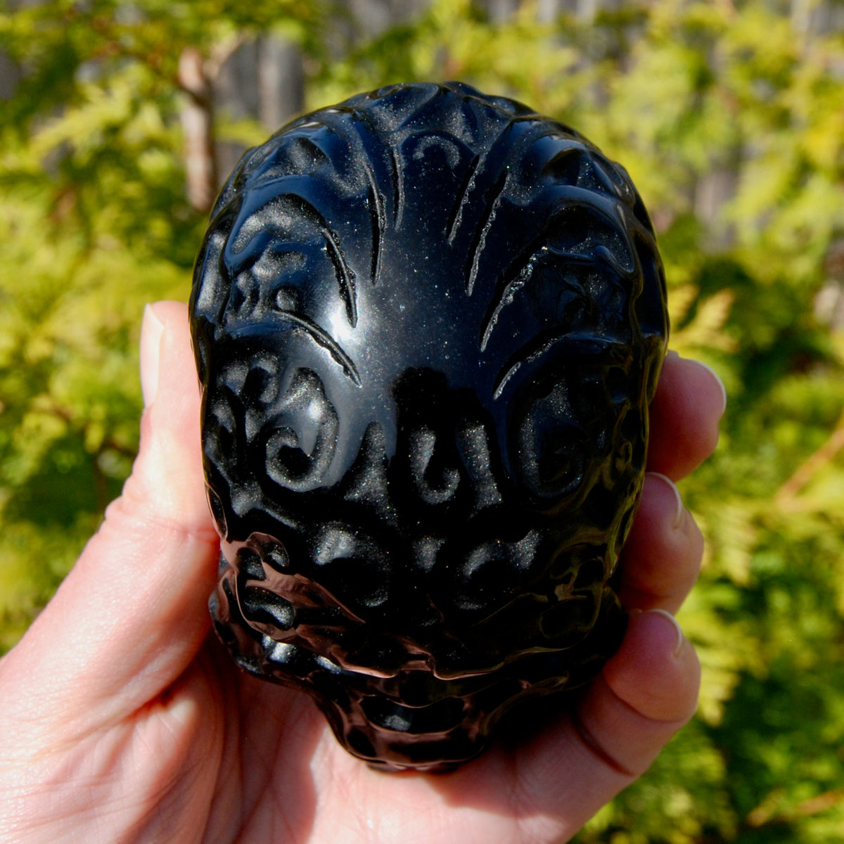 Obsidian Crystal Skull