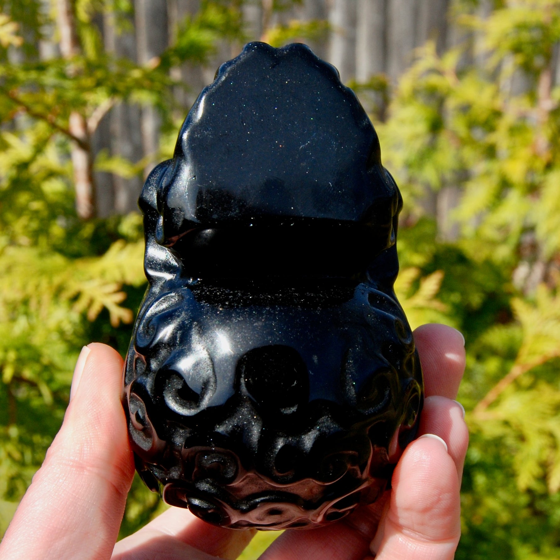 Obsidian Crystal Skull