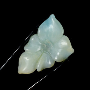 Blue Andean Opal Crystal Flower