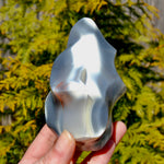 Orca Agate Crystal Flame
