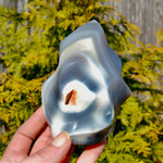 Orca Agate Crystal Flame