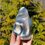 Orca Agate Crystal Flame