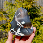 Orca Agate Crystal Flame Tower