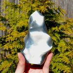 Orca Agate Crystal Flame Tower