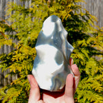 Orca Agate Crystal Flame Tower