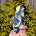 Orca Agate Crystal Flame Tower