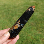 Fossilized Palm Root Crystal Tower