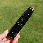 Fossilized Palm Root Crystal Tower