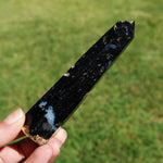 Fossilized Palm Root Crystal Tower