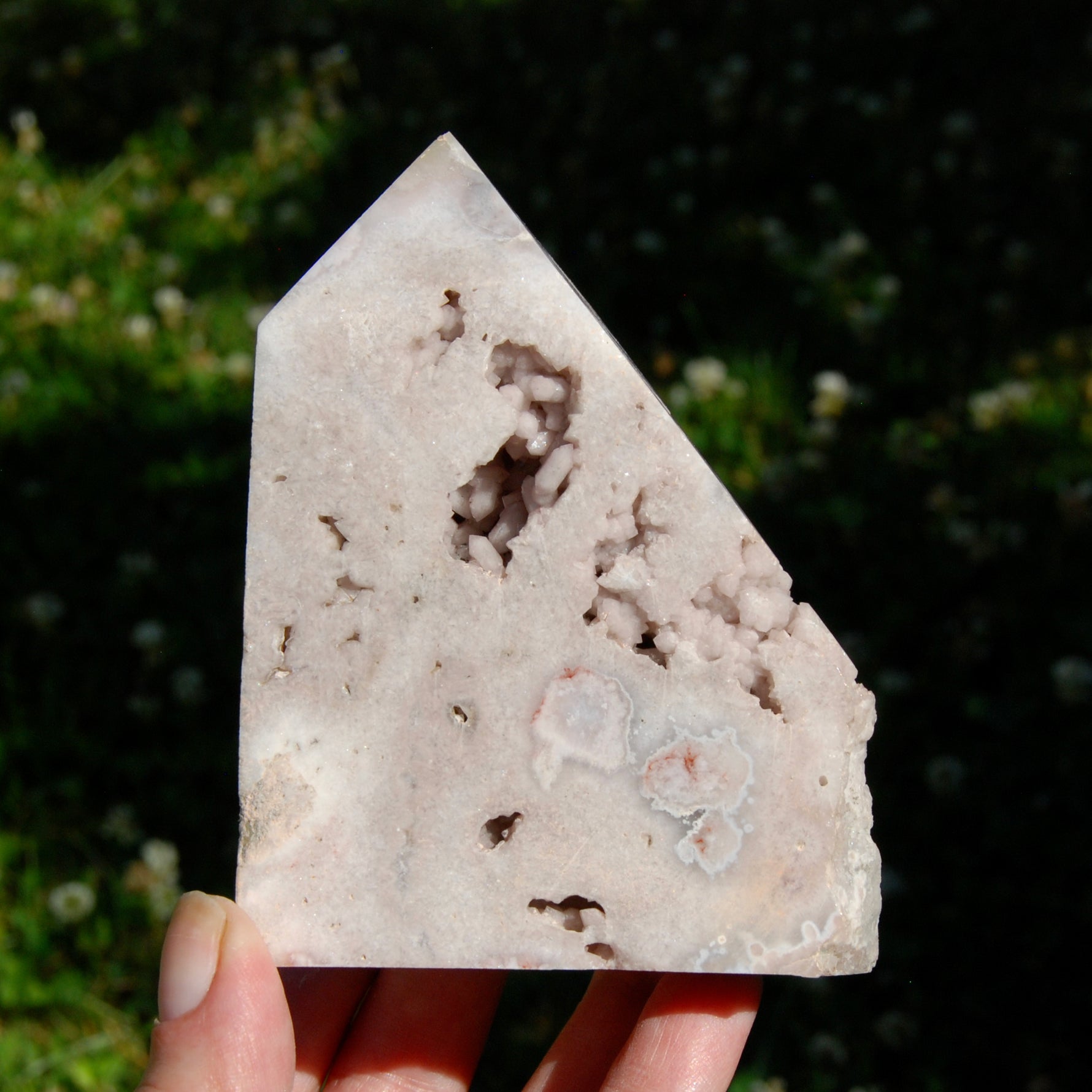 Pink Amethyst Geode Crystal Freeform Tower