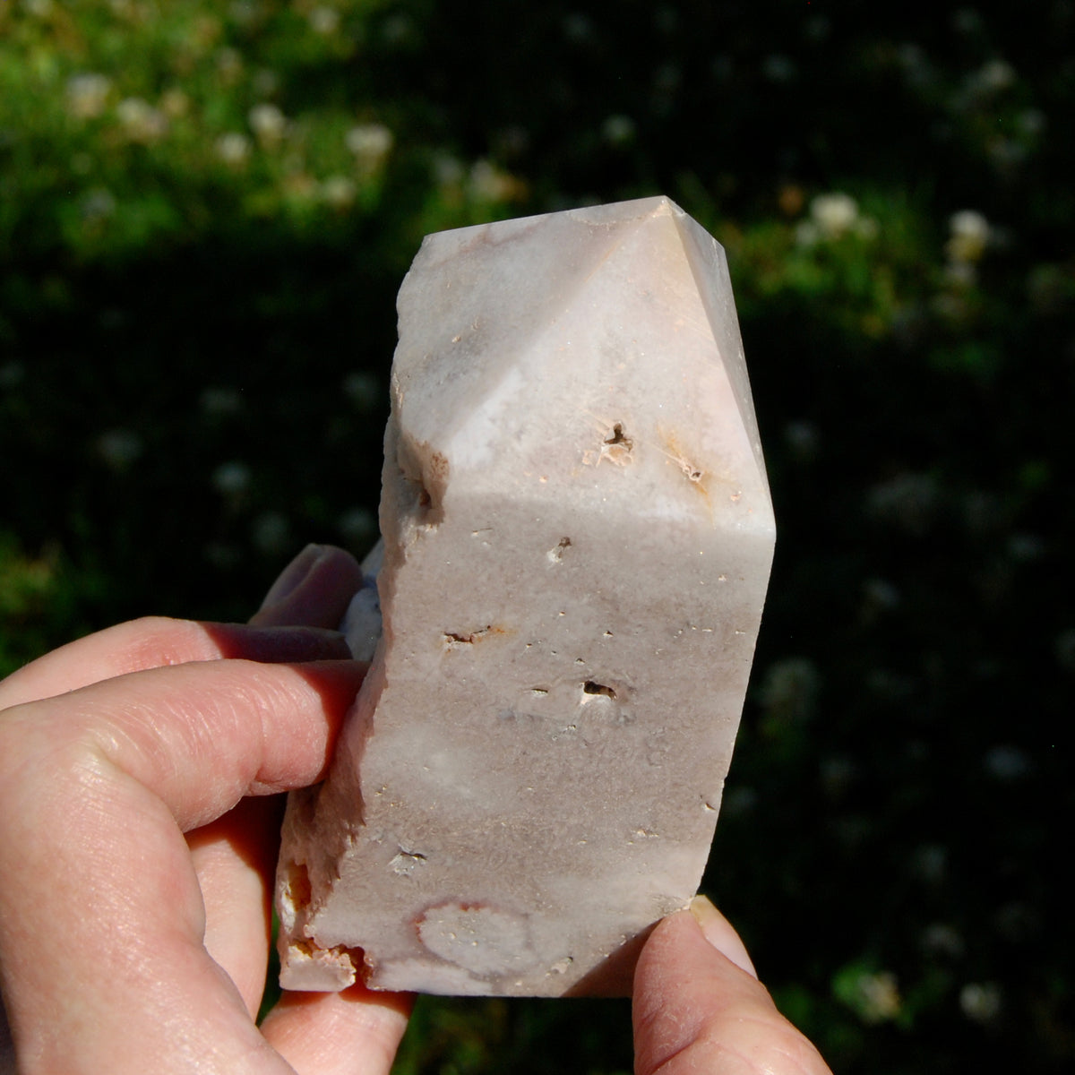 Pink Amethyst Geode Crystal Freeform Tower