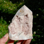 Pink Amethyst Geode Crystal Freeform Tower