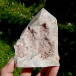 Pink Amethyst Geode Crystal Freeform Tower