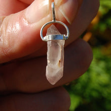 Load image into Gallery viewer, Pink Lithium Lemurian Quartz Crystal Pendant
