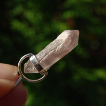 Load image into Gallery viewer, Pink Lithium Lemurian Quartz Crystal Pendant
