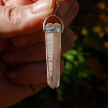 Load image into Gallery viewer, Cosmic ET Pink Lithium Lemurian Seed Crystal Starbrary Pendant
