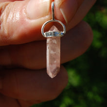 Load image into Gallery viewer, Pink Lithium Lemurian Quartz Crystal Pendant
