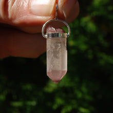 Load image into Gallery viewer, Pink Lithium Lemurian Quartz Crystal Dreamsicle Pendant
