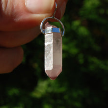 Load image into Gallery viewer, Pink Lithium Lemurian Quartz Crystal Dreamsicle Pendant
