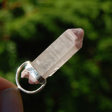 Load image into Gallery viewer, Pink Lithium Lemurian Quartz Crystal Dreamsicle Pendant
