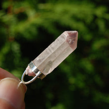 Load image into Gallery viewer, Pink Lithium Lemurian Quartz Crystal Dreamsicle Pendant
