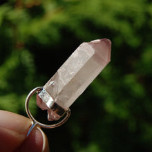 Load image into Gallery viewer, Pink Lithium Lemurian Quartz Crystal Dreamsicle Pendant
