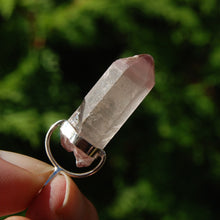 Load image into Gallery viewer, Pink Lithium Lemurian Quartz Crystal Dreamsicle Pendant
