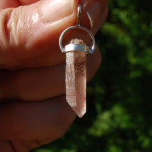 Load image into Gallery viewer, Pink Lithium Lemurian Quartz Crystal Pendant
