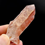 Channeler Pink Lemurian Quartz Crystal from Serra do Cabral Brazil natural raw quartz specimen
