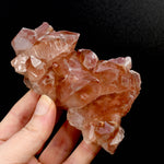 Rare Pink Lemurian Quartz crystal cluster floater Isis Face Serra do Cabral Brazil natural specimen