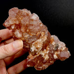 Rare Pink Lemurian Quartz crystal cluster floater Isis Face Serra do Cabral Brazil natural specimen