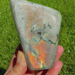 flashy labradorite crystals