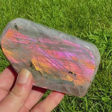 Load and play video in Gallery viewer, flashy pink purple labradorite
