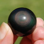 Small Rainbow Obsidian Crystal Sphere