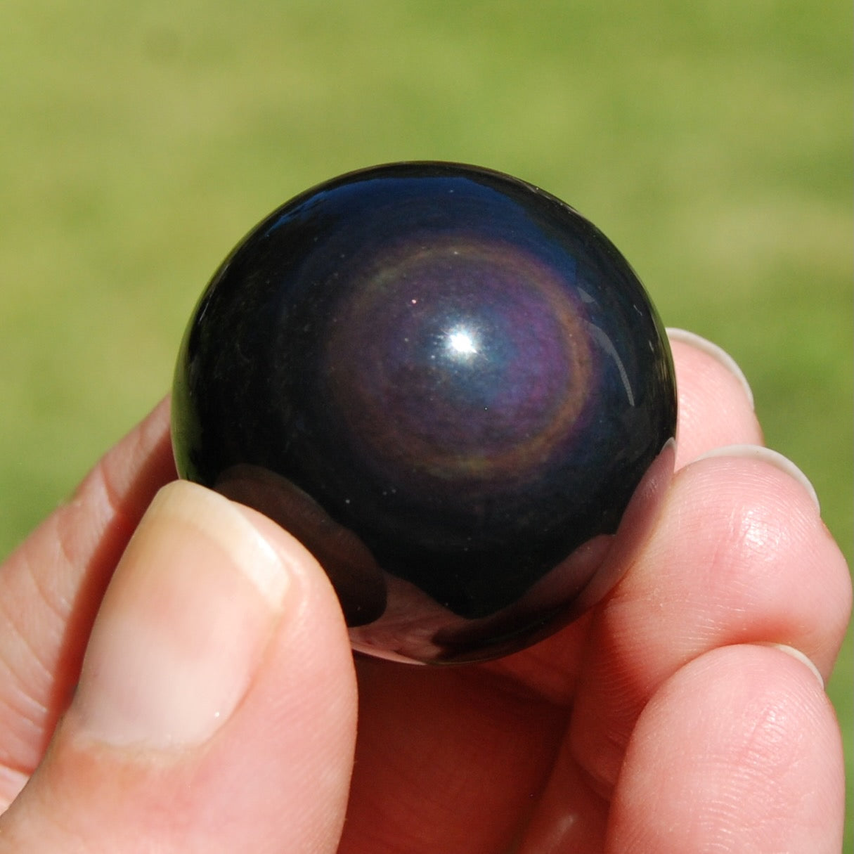 Rainbow Obsidian Crystal Sphere