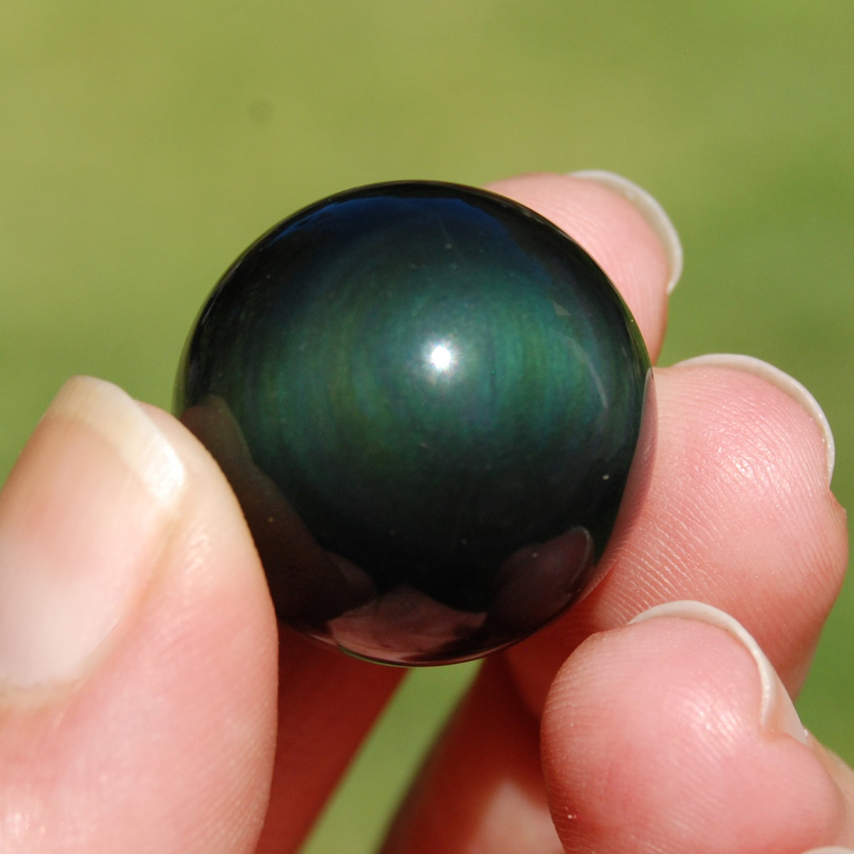 Small Rainbow Obsidian Crystal Sphere