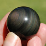 Small Rainbow Obsidian Crystal Sphere