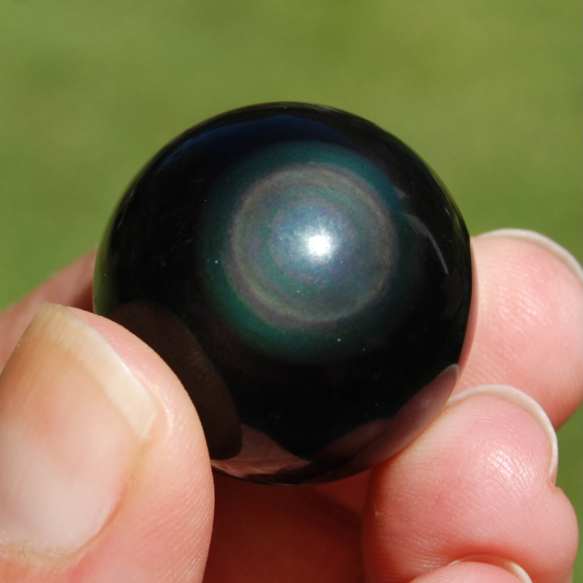 Small Rainbow Obsidian Crystal Sphere