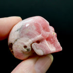 Rhodochrosite Carved Crystal Skull