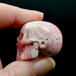 Rhodochrosite Carved Crystal Skull