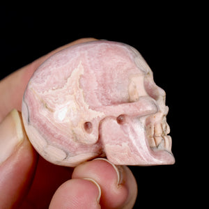 Rhodochrosite Crystal Skull