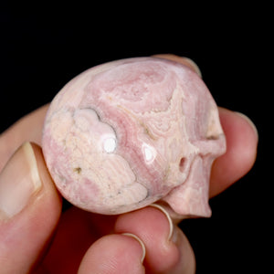 Rhodochrosite Crystal Skull