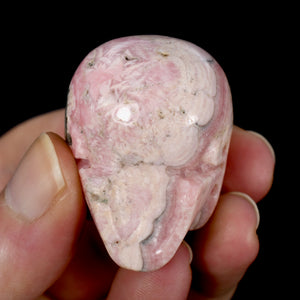 Rhodochrosite Crystal Skull