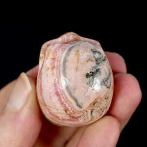 Genuine Rhodochrosite Carved Crystal Skull, Argentina