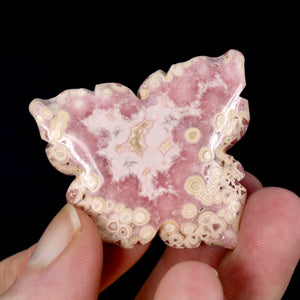 Rhodochrosite Carved Crystal Flower